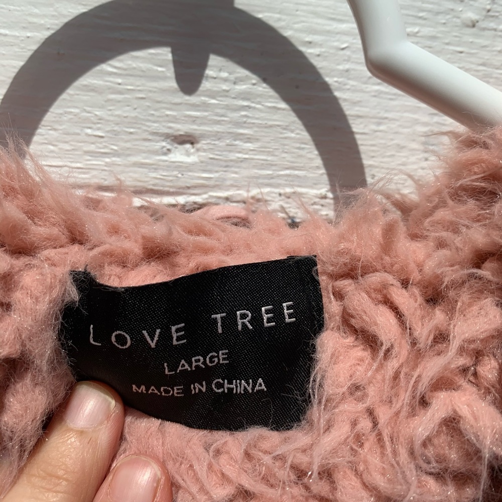 *LAST ONE* MAUVE Vegan Fur Hoodie Jacket - Picture 7 of 7